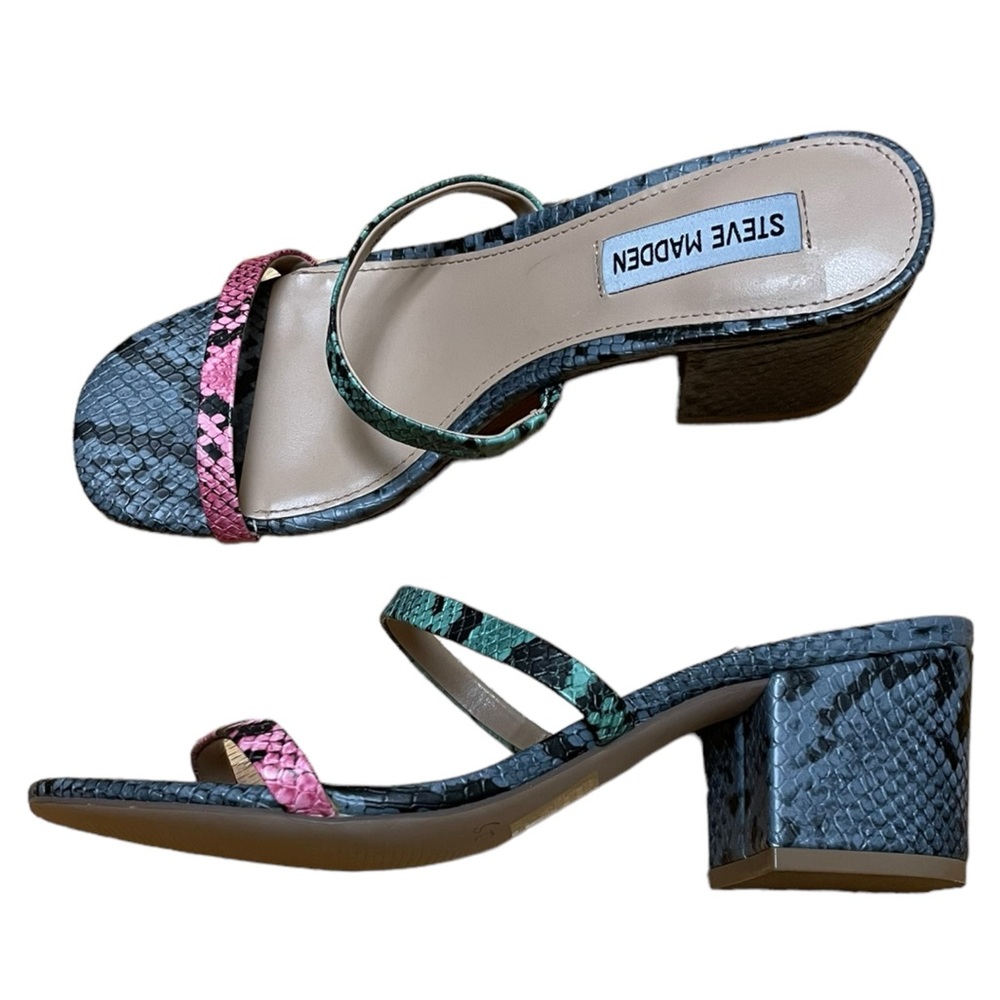 Steve Madden Issy Mule In Multi Snake - image 5